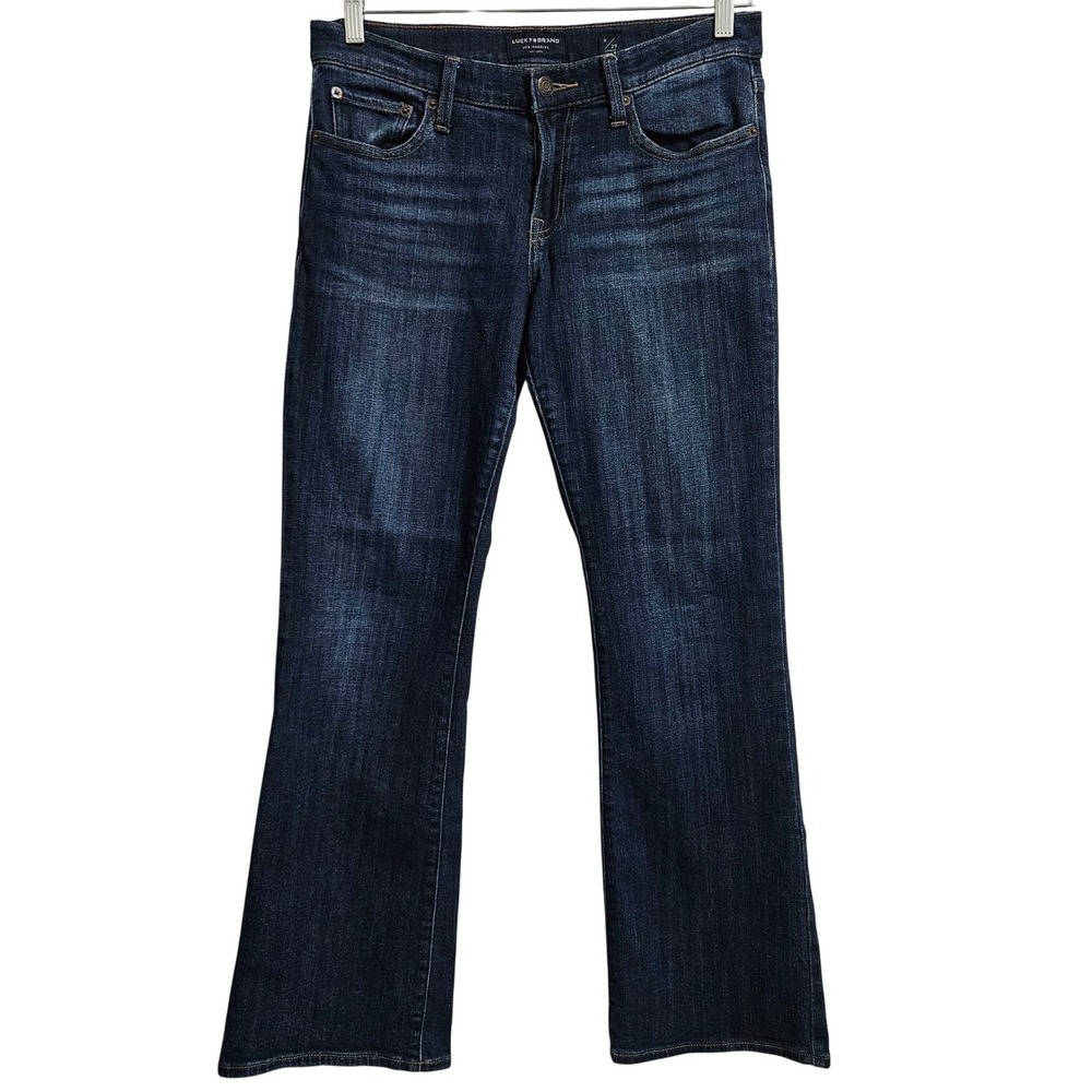 Lucky Brand Jeans Women 8/29 Blue Sweet Boot Dark Wash Stretch Denim Bohemian